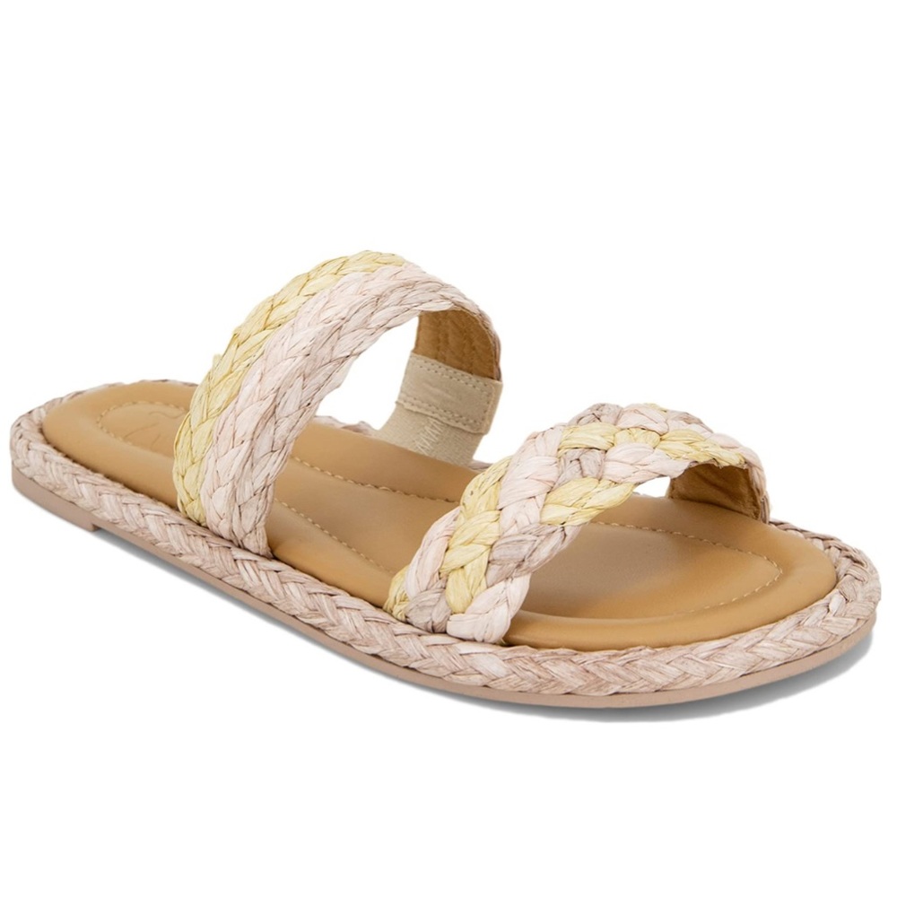 Splendid Petra Sandals Braided Raffia Open Toe